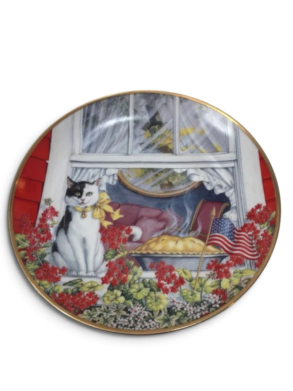Franklin Mint Home Sweet Home Limited Edition Fine Porcelain Plate